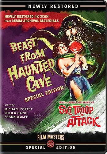 Beast From Haunted Cave (1959) With Bonus Film, Ski Troop Attack