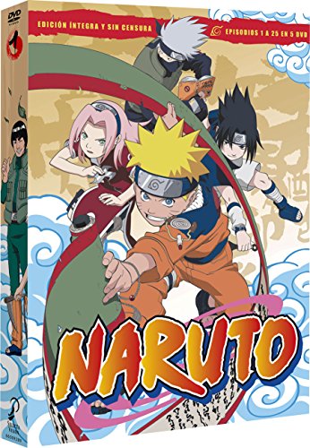 Naruto (Naruto Box 1 Episodes 1 To 25, Importé D'Espagne, Langues Sur Les Détails)