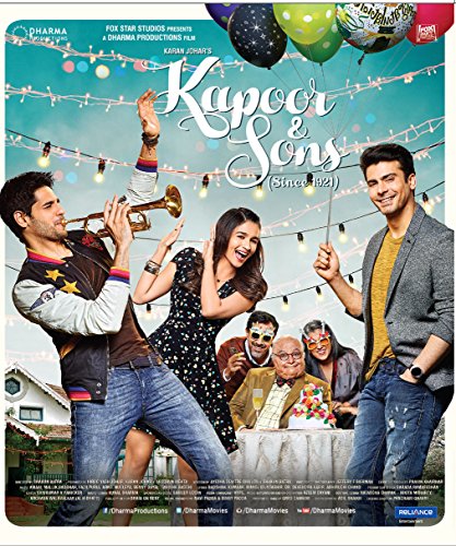 Kapoor & Sons Hindi Blu Ray ( All Regions, English Subtitles)