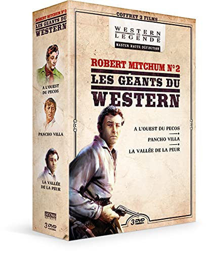 Robert Mitchum N°2-Les Géants Du Western : À L'Ouest Du Pecos + Pancho Villa + La Vallée De La Peur