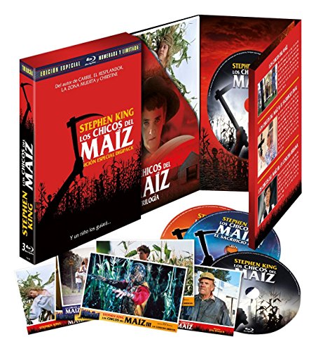 Los Chicos Del Maiz I-Ii Y Iii Edición Digipack Lenticular Limitada Y Numerada Coleccionista Bd Con 8 Postales Children Of The Corn I-Ii-Iii
