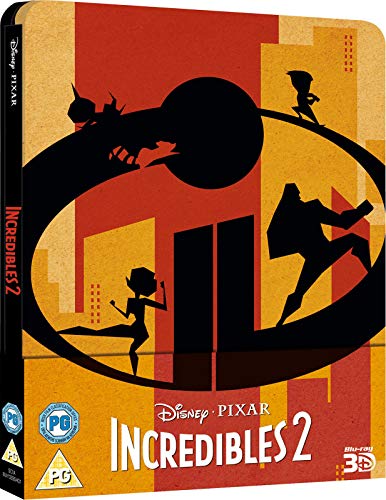 Plts Incredibles 2 Uk Blu-Ray 3D + Blu-Ray Steelbook - Bluray