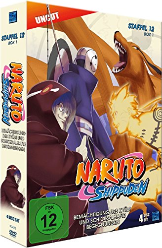 Naruto Shippuden - Staffel 12 - Box 1: Bemächtigung Des Kyubi Und Schicksalhafte Begegnungen (Episoden 463-487, Uncut) [4 Dvds]