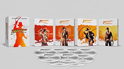 Indiana Jones 4-Movie Collection (4 4K Ultra-Hd + 5 Blu-Ray) (Limited Edition Steelbook)