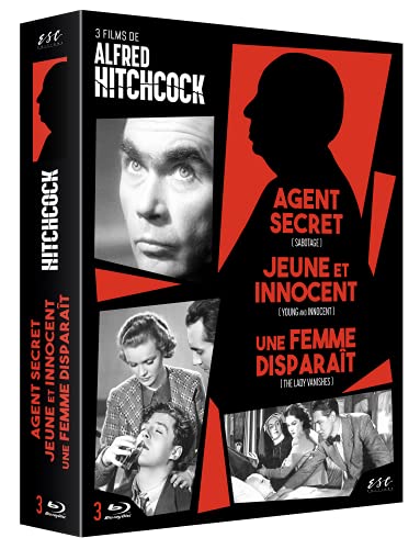 Coffret Alfred Hitchcock : Une Femme Disparait + Agent Secret + Jeune Et Innocent