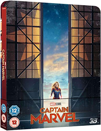 Plts Captain Marvel Blu-Ray 3D + Blu-Ray Steelbook - Bluray