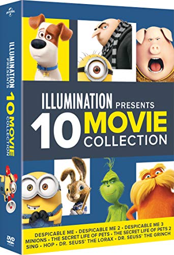 Illumination 10 Movie Collection ( Box 10 Dv) ( Minions,Pets,Lorax,Sing )