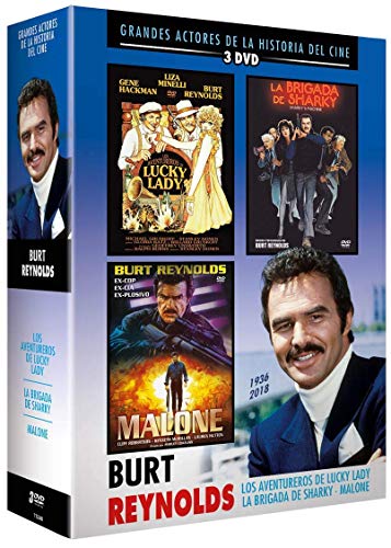 Burt Reynolds 3 Dvds Malone+La Brigada De Sharky+Los Aventureros De Lucky Lady