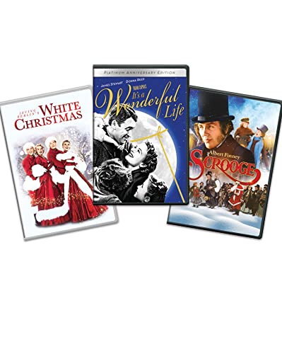 It'S A Wonderful Life / White Christmas / Scrooge - Holiday 3 Pack Bundle