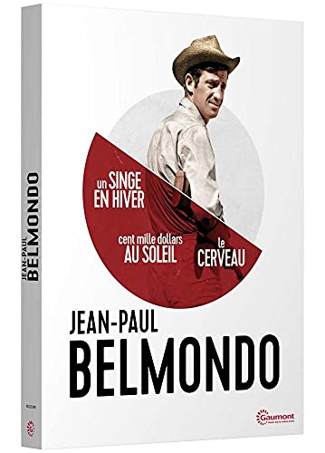 Coffret Jean-Paul Belmondo : Un Singe En Hiver + Cent Mille Dollars Au Soleil + Le Cerveau