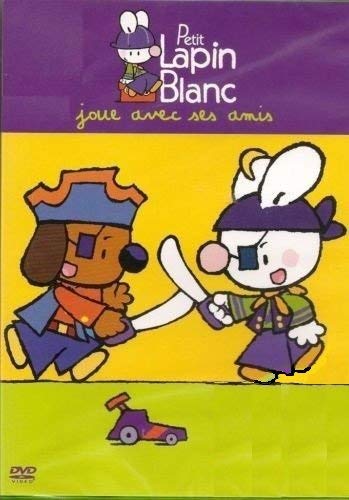 Petit Lapin Blanc Joue Avec Ses Amis
