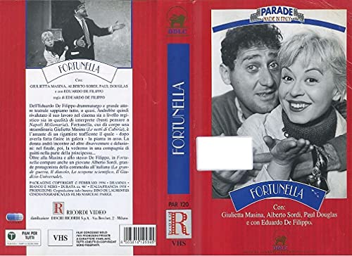 Fortunella 1958 Alberto Sordi Vhs Italia