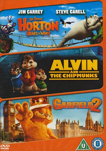 Horton Hears A Who!/Alvin And The Chipmunks/Garfield 2 (3 Dvd) [Edizione: Regno Unito] [Edizione: Regno Unito]