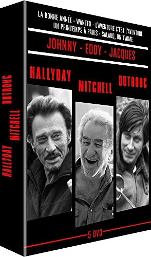 Coffret Hallyday/Mitchell/Dutronc (5 Dvd) [Edizione: Francia]
