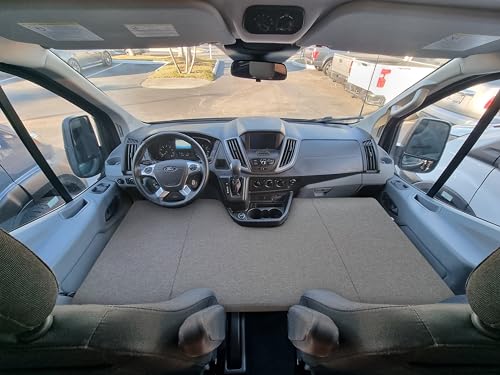 Kfoam. Es Materasso Pieghevole Letto Anteriore Camper Per Ford Transit Colore Grigio (2006-2013)