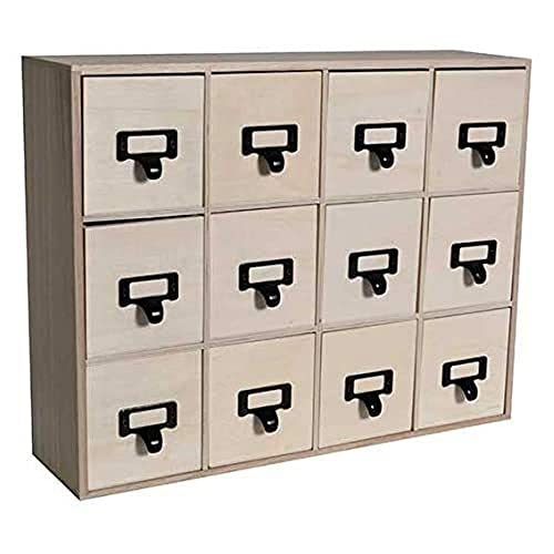Artemio - Cassettiera In Legno 41,5 X 11 X 32,5 Cm, 41,5 X 11 X 32,5 Cm
