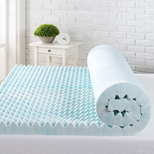 Zinus Coprimaterasso 180 X 200 Cm, Altezza Materasso 7,6 Cm, Materasso In Gel Refrigerante In Memory Foam, Coprimaterasso