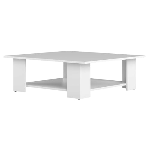 Symbiosis Square Tavolino Quadrato, Bianco, 67X67X30,5 Cm