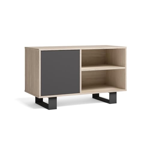 Skraut Home Tv100Windrogrtall02 Mobile, Supporto, Soggiorno, Tv, Deposito, Melamina, 95X40X57Cm