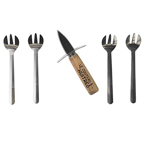 Cook Concept Kit 5 Piezas Para Ostras, Legno, Multicolor