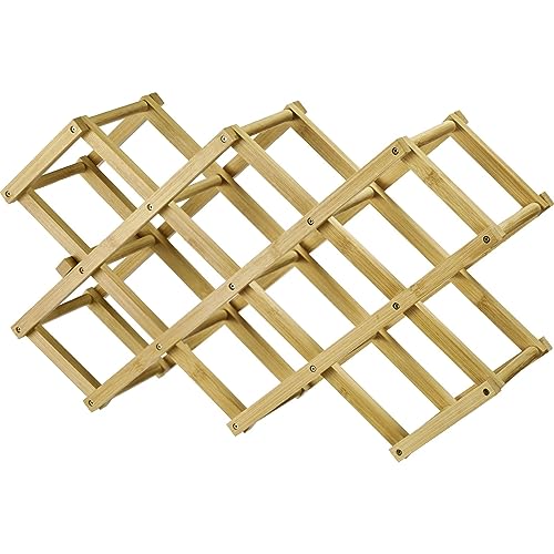 Westmark Bene Wine Rack – Portabottiglie Pieghevole, Stretto Portabottiglie In Legno Per Un Massimo Di 10 Bottiglie, Stabile E Salvaspazio, Presentazi