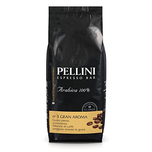 Pellini Caffè In Grani Espresso Gusto Bar N. 3 Gran Aroma, 1 Confezione Da 1 Kg