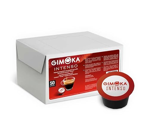 Gimoka - Gusto Intenso – 50 Capsule Compatibili Con Macchina Lavazza Firma – Intensità 12 – Made In Italy