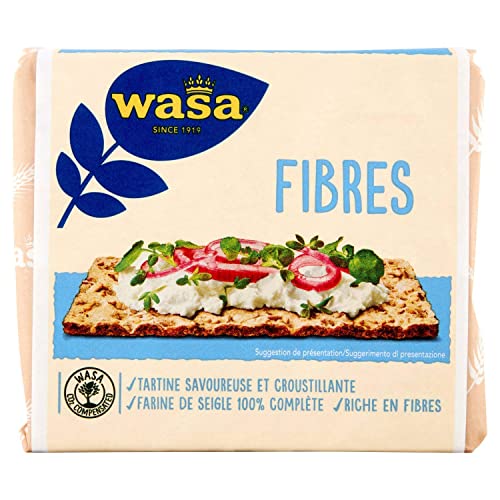 Wasa Fibres, Cracker Con 100% Segale Integrale, 230 G, Ricchi Di Fibre