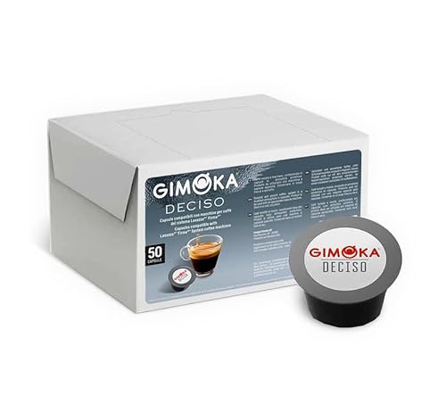 Gimoka - Gusto Deciso – 50 Capsule Compatibili Con Macchina Lavazza Firma – Intensità 13 – Made In Italy