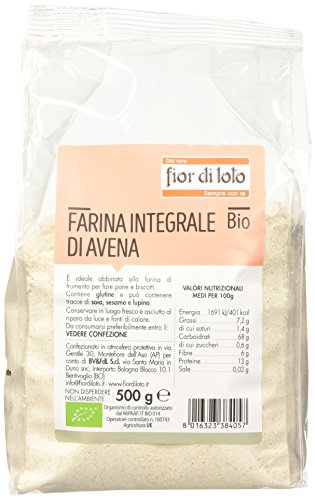 Fior Di Loto Farina Integrale Di Avena Biologico, 500G