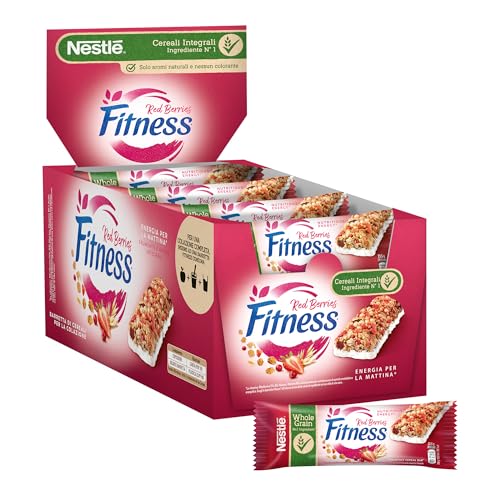 Fitness Frutti Rossi Barrette Di Cereali Integrali Con Frutti Rossi, 24 Pezzi Da 23,5G (564G)