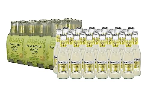 Fever Tree Lemon Tonic Water, Acqua Tonica Al Limone, Ingredienti Di Origine Naturale, Gusto Rinfrescante, Acqua Di Fonte Gassata, 4X 200Ml
