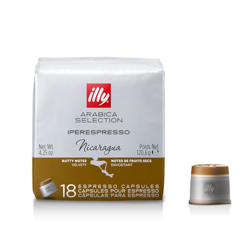 Illy Capsule Caffè Iperespresso Tostato Nicaragua, 6 Confezioni Da 18 Capsule, Totale 108 Capsule