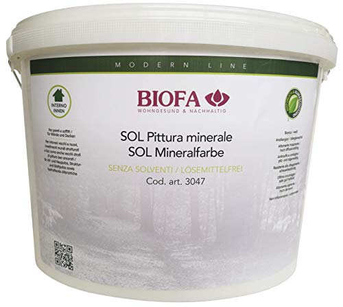 Biofa 3047 Sol Pittura Murale Bianca Al Silicato Per Interni 4 L