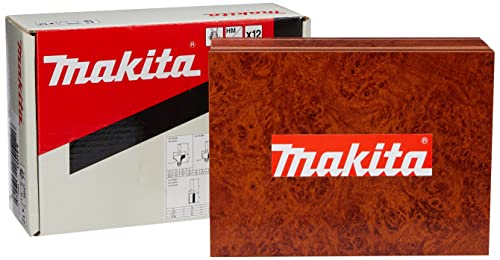 Makita A-91051 Fresa Bit Set 12Pieces 1/10,2 Cm, Multicolore