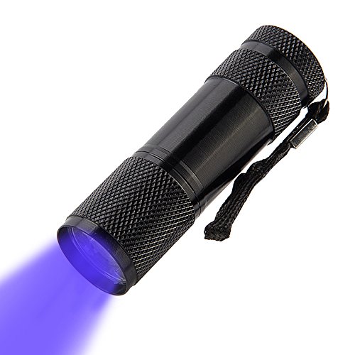 Pocketman 9 Led Ultra Violet Led Flashlight/Blacklight, Torcia Uv Led, 395Nm, Urina Di Animali E Rivelatore Macchia, Trova Macchie Su Abiti, Moquette
