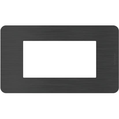 Bticino Matixgo Placca Materiale Tecnopolimero Black Nickel Ja4804En Placca Matixgo 4 Moduli