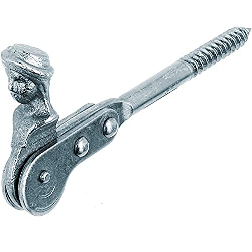 Alberts 307127 Ferma Persiane A Busto Di Pastore | Da Avvitare O Da Murare | Zincato Blu | 126,5 Mm
