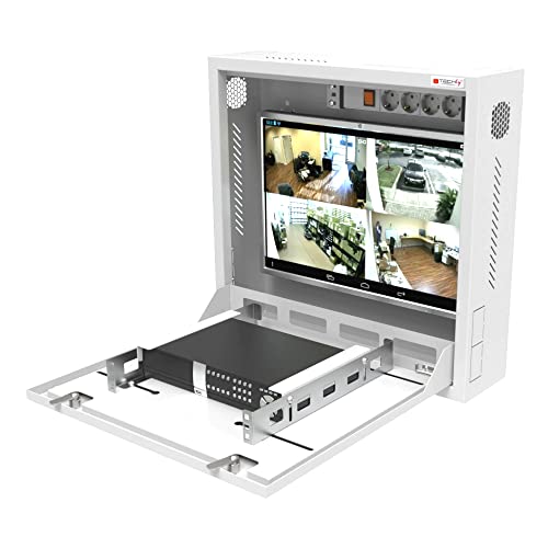 Techly Professional 365139 Box Di Sicurezza Per Dvr E Sistemi Di Videosorveglianza Bianco Ral9010 Bianco