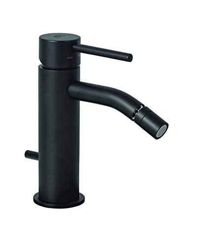 Paffoni Lig135No Miscelatore Bidet Con Scarico Automatico 1”1/4G Serie Light Nero Opaco