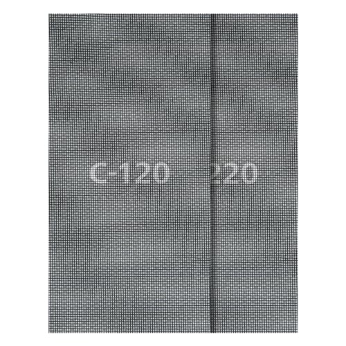 Wolfcraft Set Di Griglie Abrasive Per Cartongesso, 115 X 280 Mm, Grana 120/220, 4 Pz. I 8406600 I Abrasivi Retinati Per Levigatrici Manuali E Orbitali