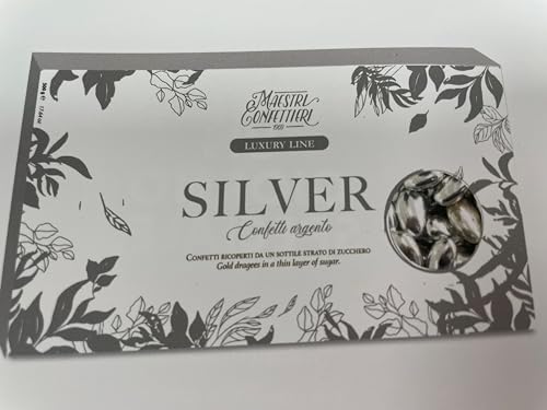 Confetti Maxtris Les Noisettes Silver Luxury Gr.500 Perle Argento Lucido
