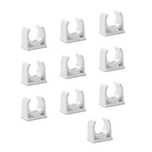 Sinmova 10Pcs 50Mm U-Tipo Morsetti A Pipa Raccordi A Condotto Bianco