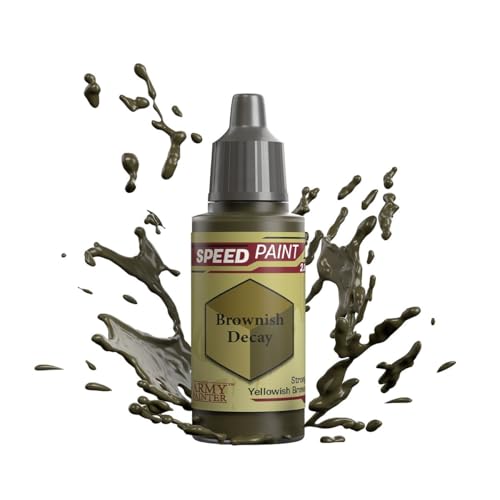 The Army Painter Speedpaint Brownish Decay 2.0, Acrilico Singolo Vernice 18Ml Una Soluzione Di Pittura A Strato Per Miniature Da Tavolo Fantasy Come F