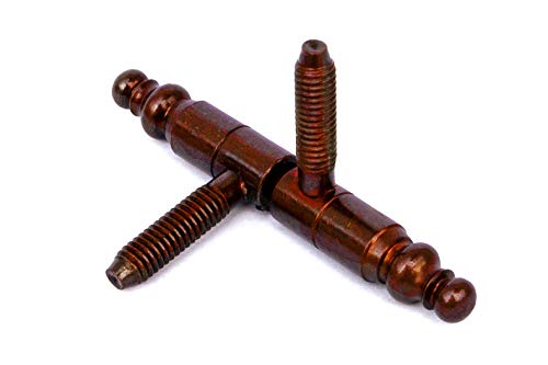 Mobila Rs00127 Cerniere Per Infissi Anuba In Stile, Ferro Bronzato, Ø 14 Mm, 2 Pezzi, Bronzo, Unità
