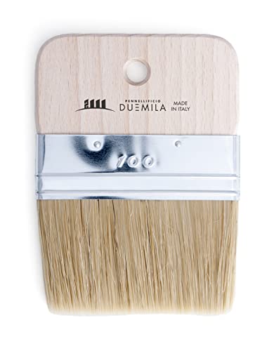 Pennellificio 2000 | Pennello Spalter Per Effetti Decorativi, Pennello Piatto, Effetto Venature Legno, Larghezza 10 Cm – Made In Italy