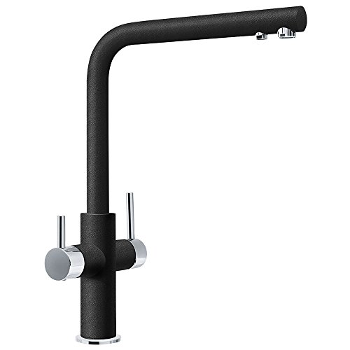 Franke Due Funzioni Di Miscelatore Monocomando Lavello Neptune Clear Water, 1 Pezzi, Onice, 115.0370.694, Onyx