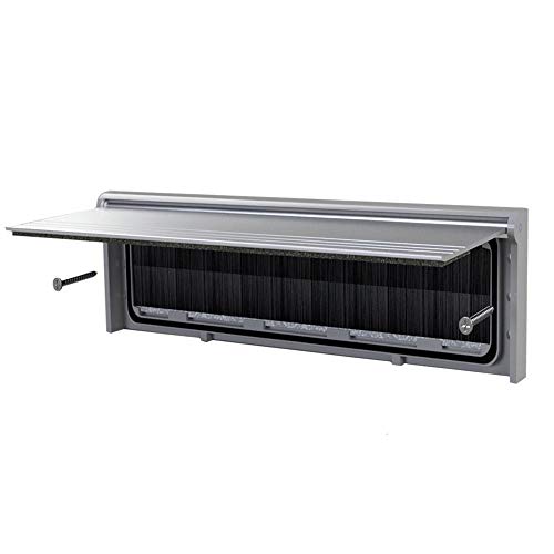 Stormguard, Feritoia Per Le Lettere In Metallo, Con Setole Protettive E Sportello Ribaltabile, Dimensioni Esterne 293 Mm X 77 Mm (Apertura Interna 256