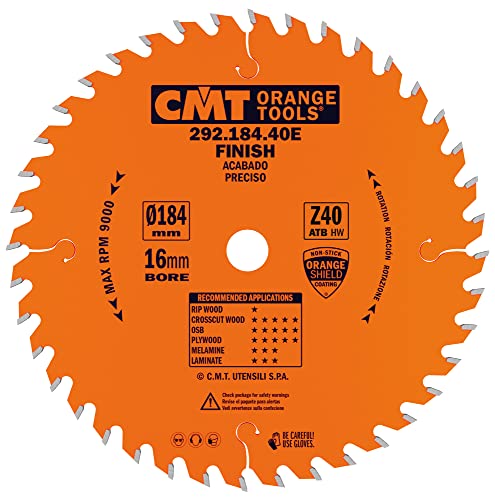 Cmt 292.184.40E Lama X Taglio Di Precisione Hw 184X2.6/1.6X16 Z40 Atb