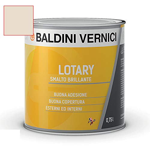 Smalto Lotary Baldini Vernici 750 Ml Vari Colori Smalto Per Legno E Ferro Smalto Per Interni E Esterni (Vaniglia 162)